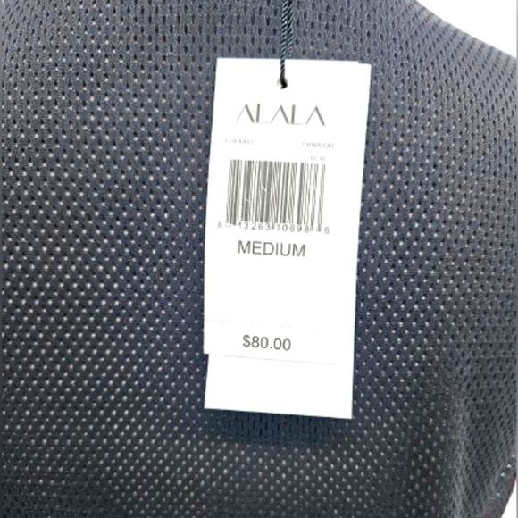 ALALA Activewear Red Black Hi Low Mesh Back Tank Women's Size Medium - Picture 12 of 12